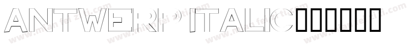 Antwerp Italic字体转换